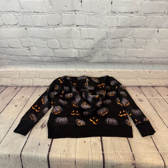 Little Bum Bums Pumpkin Pattern Halloween Hoodie - Picture 4 of 4